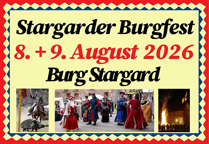 Stargarder Burgfest: 8.-9.August 2026